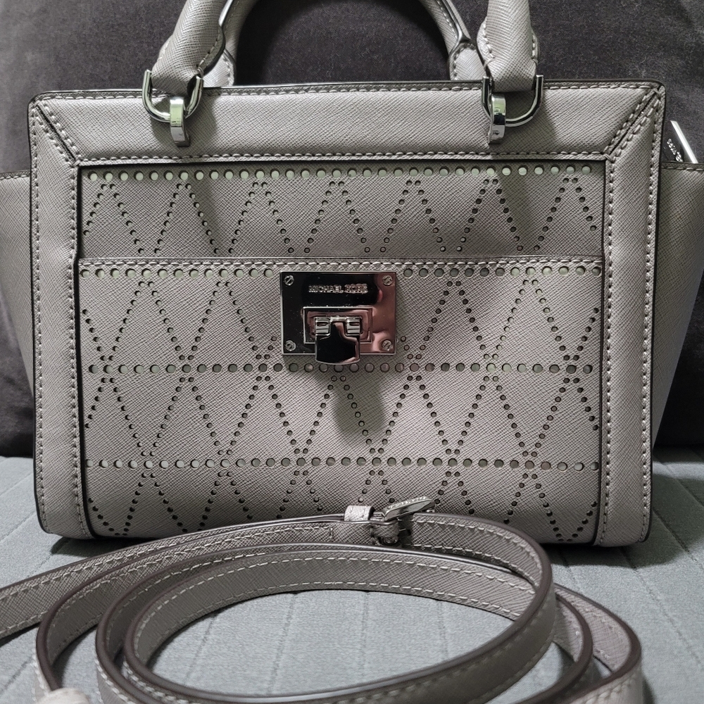 Michael Kors Crossbody Bag. Light Gray. New